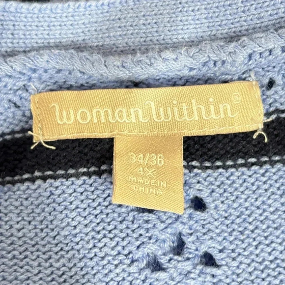 Woman within Knit Open Cardigan - Picture 3 of 4